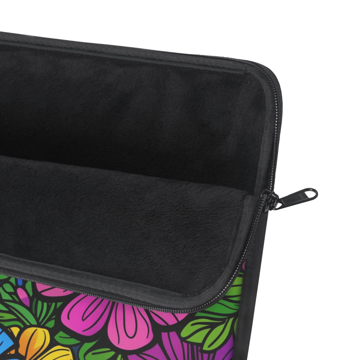 Floral Burst Laptop Sleeve — Colorful Daisy Print Protective Case
