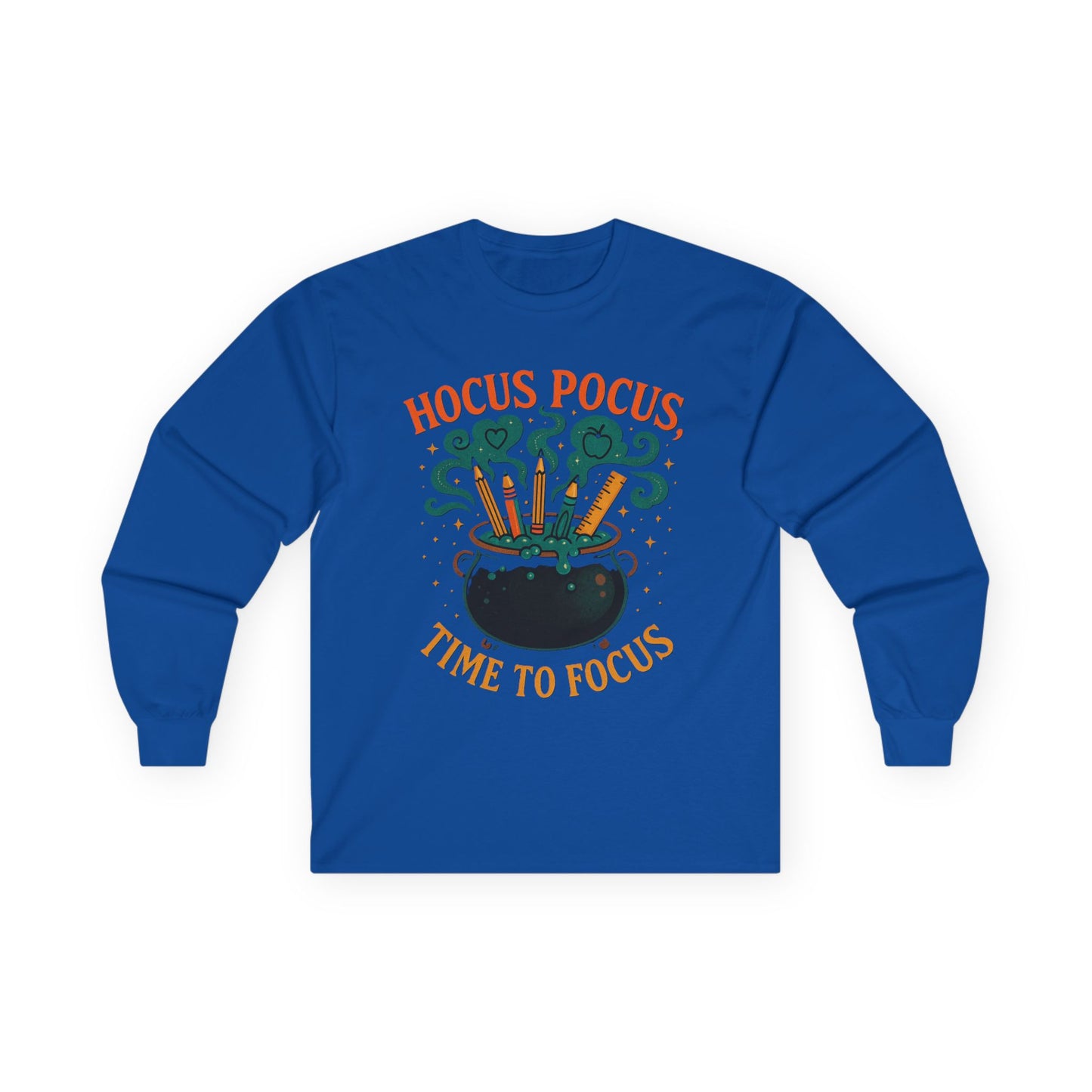 T-Shirt Hocus Pocus Long Sleeve Tee Halloween Shirt Funny Graphic Tee Autumn Fashion Unisex Casualwear Spooky Season Apparel