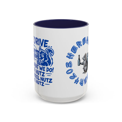 Funny Squirrel Coffee Mug – “Here Hold My Beer” Accent Ceramic Mug (15oz)