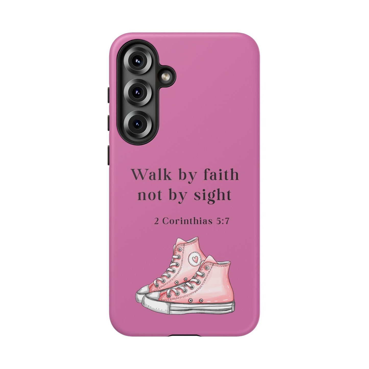 Cellphone Cae Faith-Inspired Phone Case Inspirational Gift Bible Verse Accessory Pink Converse Design Christian Phone Cover