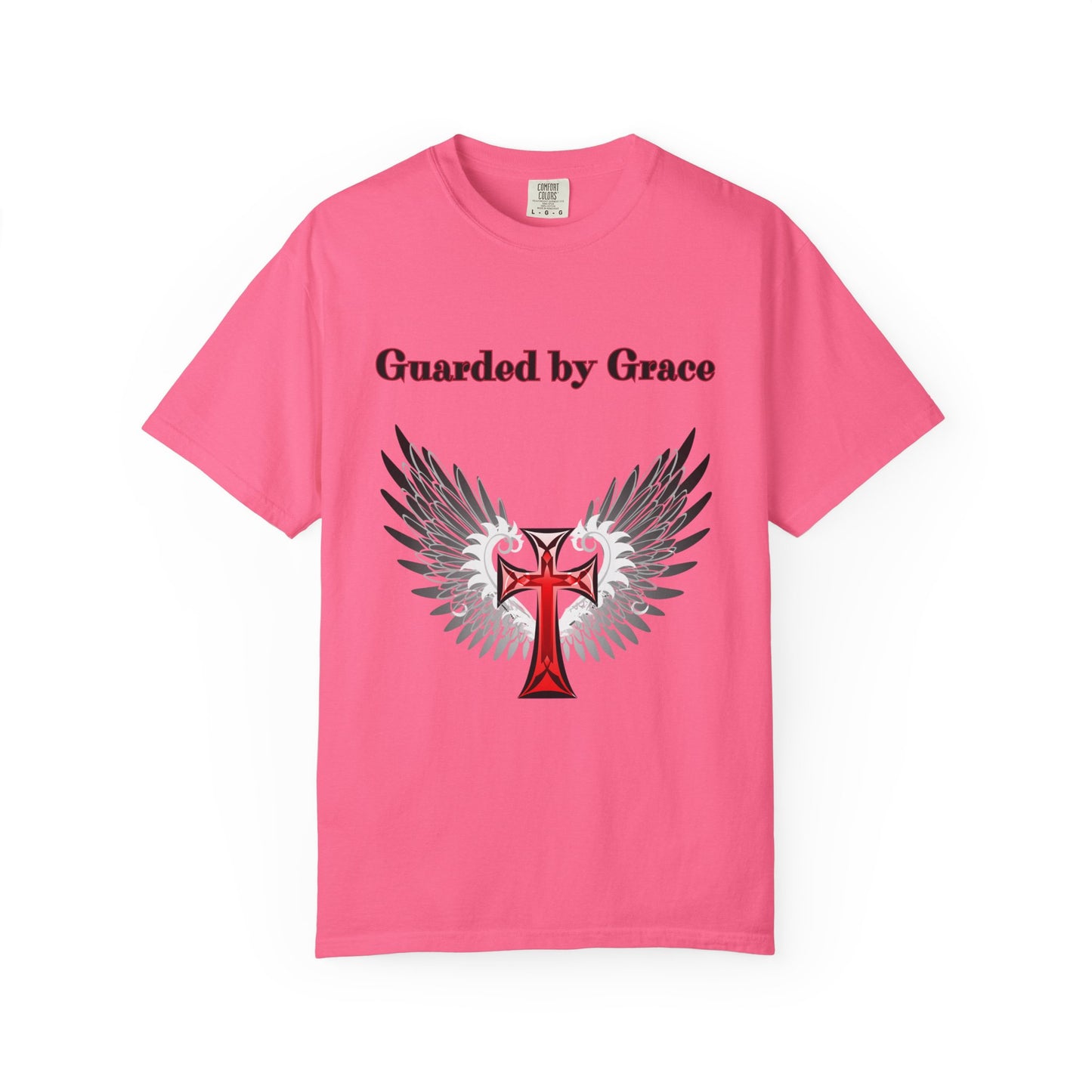 T-Shirt Guarded by Grace Unisex T-Shirt with Wings Design Christian Apparel Unique Gift Faith-based Fashion Inspirational SpiritualTee