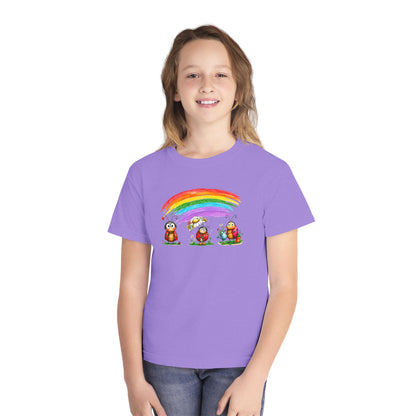 Kids Rainbow Ladybug Tee — Cute Playful Graphic Youth T-Shirt
