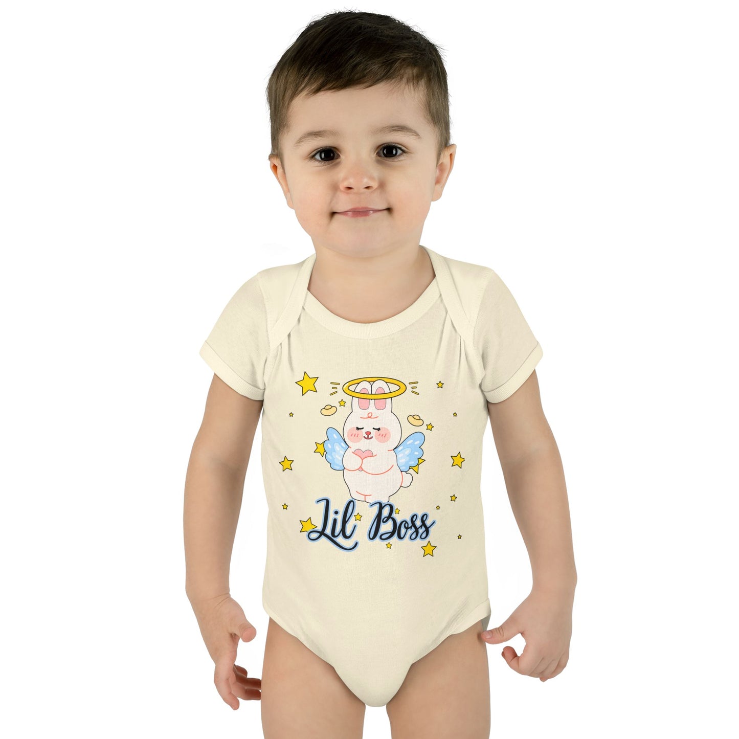 Lil Boss Angel Baby Bodysuit — Cute Infant Onesie