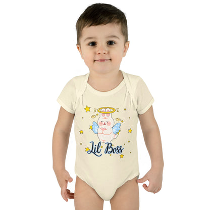 Lil Boss Angel Baby Bodysuit — Cute Infant Onesie