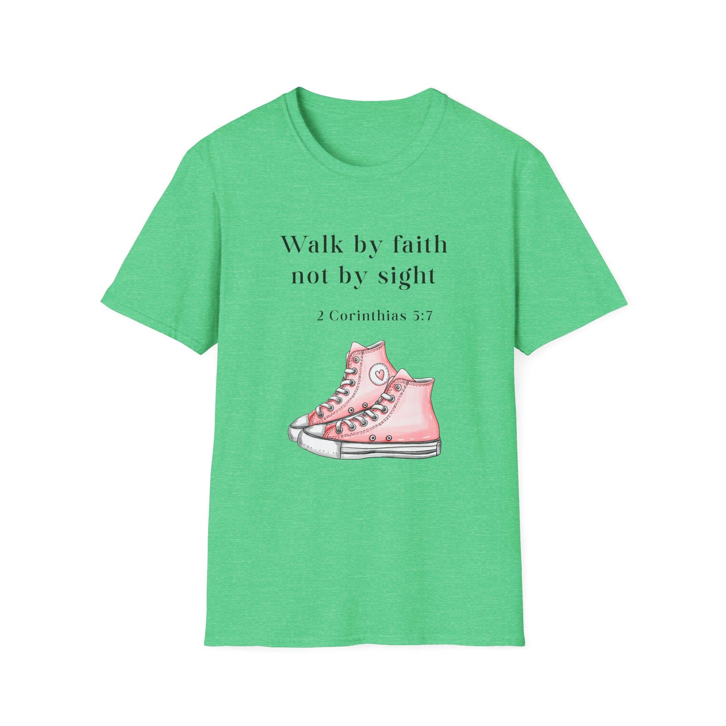 Faith-Inspired Unisex T-Shirt, Walk by Faith Tee, Christian Graphic Shirt, Inspirational Apparel, Casual Everyday Wear, Birthday Gift Idea
