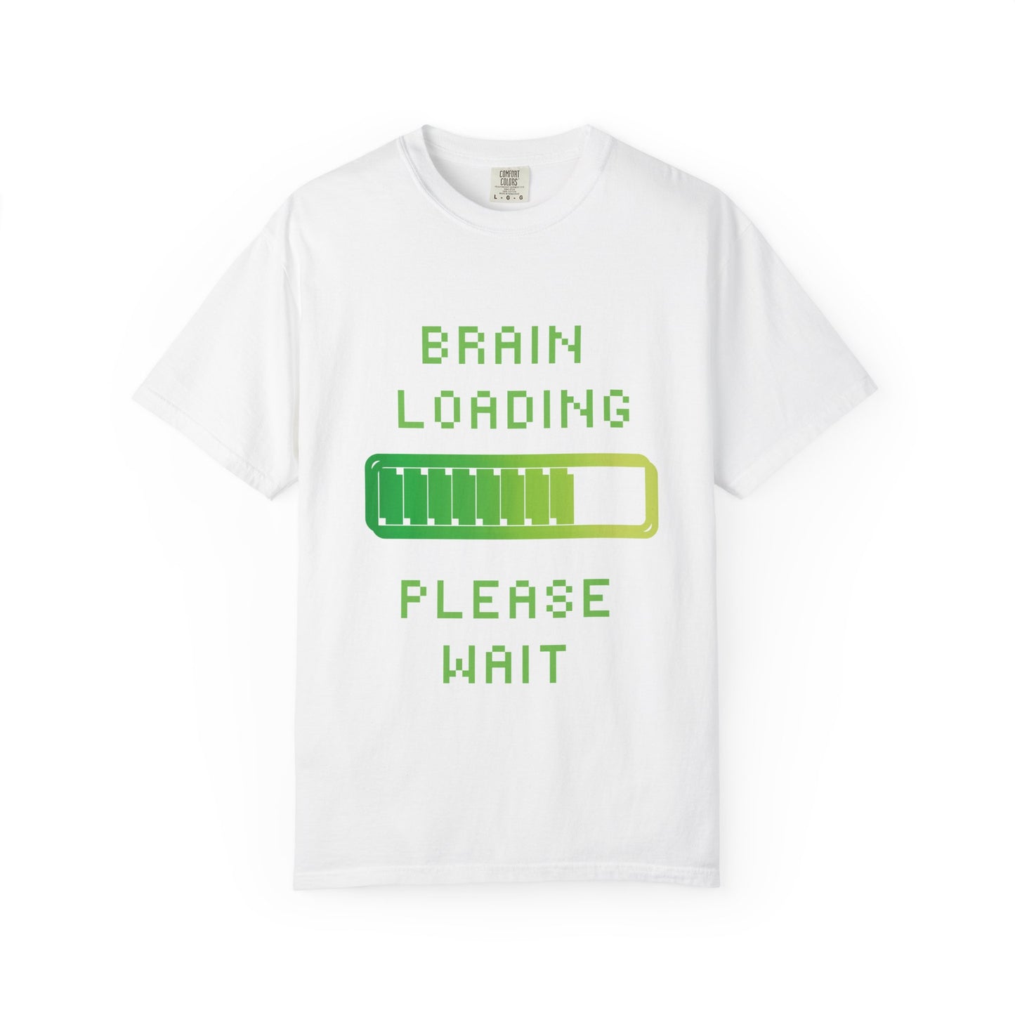 T-Shirt Loading Awareness T-Shirt - 8-bit Humor Gamer Gift Brain Loading Tee Unisex Graphic Shirt Quirky Humor Clothing