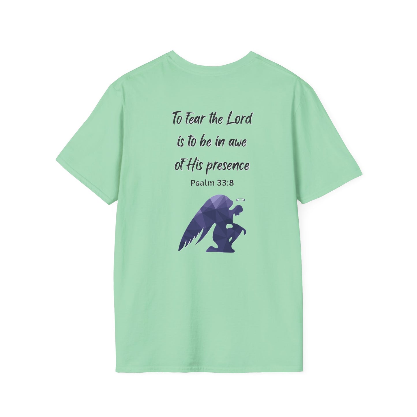 T-Shirt Unisex Softstyle T-Shirt with Inspirational Psalm Design Motivational Tee Christian Apparel Faith-Based Gift Casual Wear