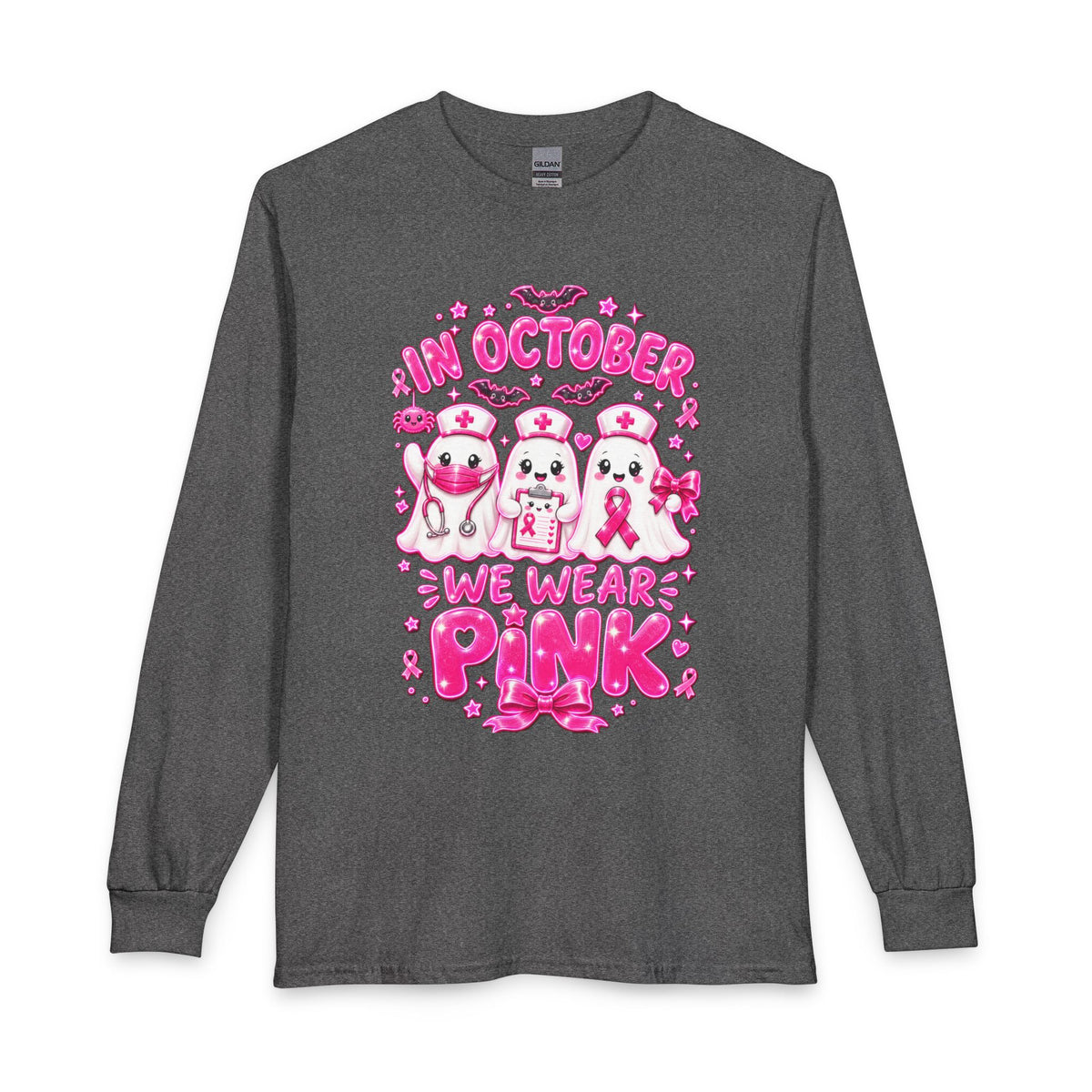 Long Sleeve Shirt — "In October We Wear Pink" Breast Cancer Awareness