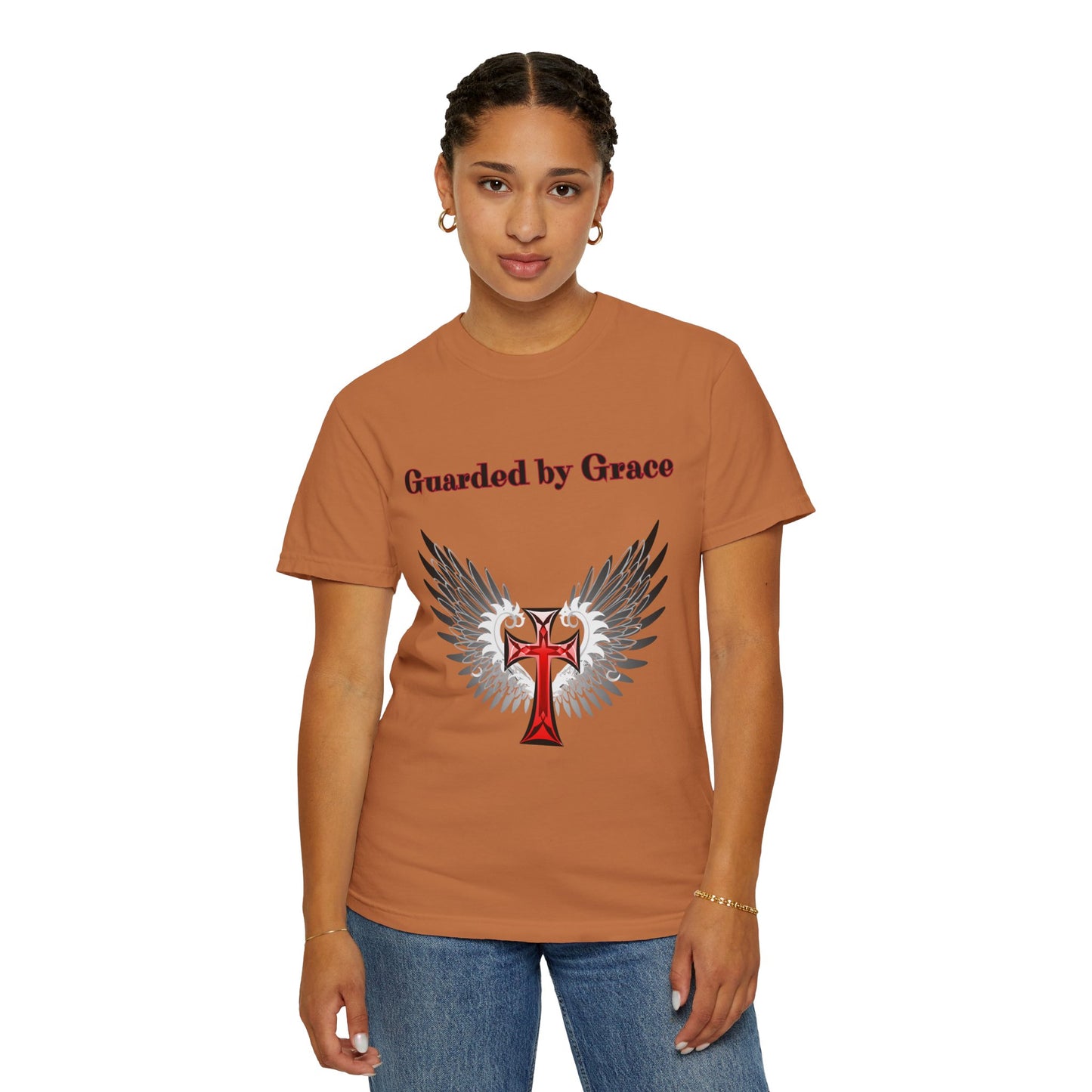 T-Shirt Guarded by Grace Unisex T-Shirt with Wings Design Christian Apparel Unique Gift Faith-based Fashion Inspirational SpiritualTee