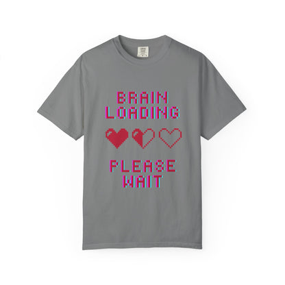 T-Shirt Brain Loading Unisex T-shirt Gamer Gift Fun Gift Geeky Apparel Cute Slogan Tee Perfect for Relaxation