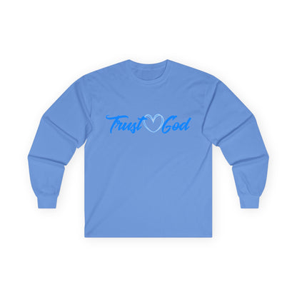 T-Shirt Trust God Unisex Long Sleeve Tee Faith-Based Apparel Christian Religious Gift