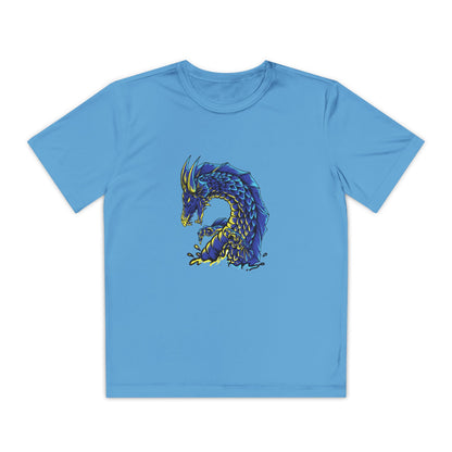 T-Shirt  Youth Dragon Graphic Tee Competitive Spirit Shirt for Kids Epic Dragon Art Birthday Gift Sports Event Apparel