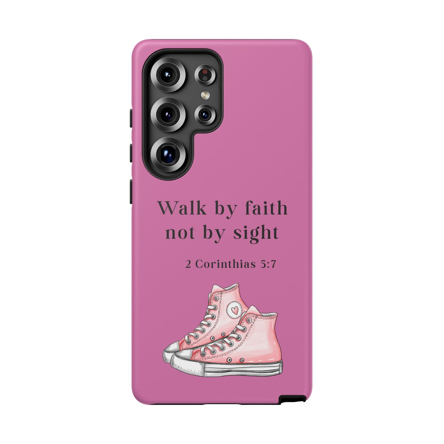 Cellphone Cae Faith-Inspired Phone Case Inspirational Gift Bible Verse Accessory Pink Converse Design Christian Phone Cover