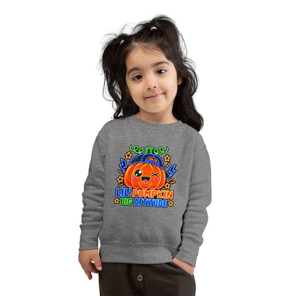 Lil' Pumpkin Big Attitude Toddler Sweatshirt