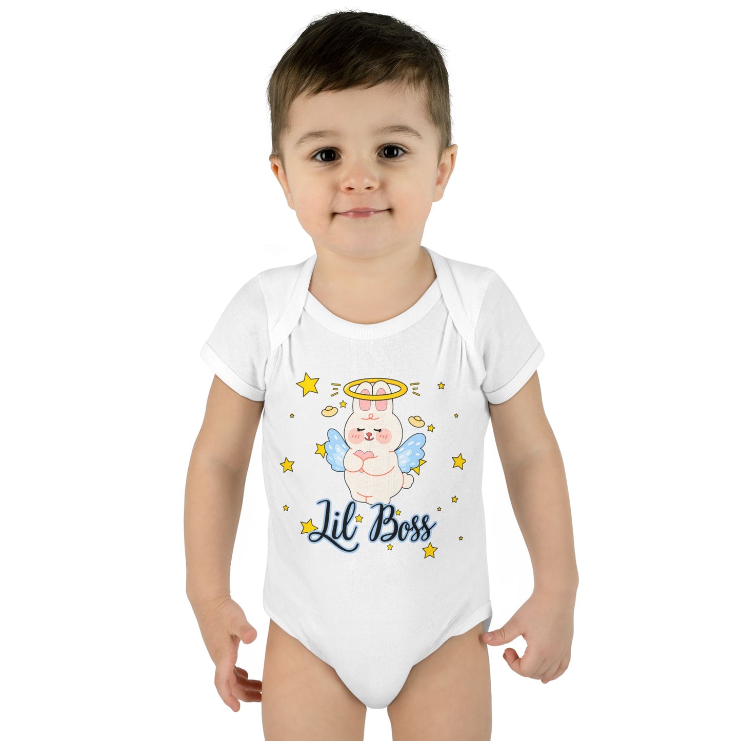 Lil Boss Angel Baby Bodysuit — Cute Infant Onesie