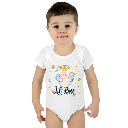 Lil Boss Angel Baby Bodysuit — Cute Infant Onesie