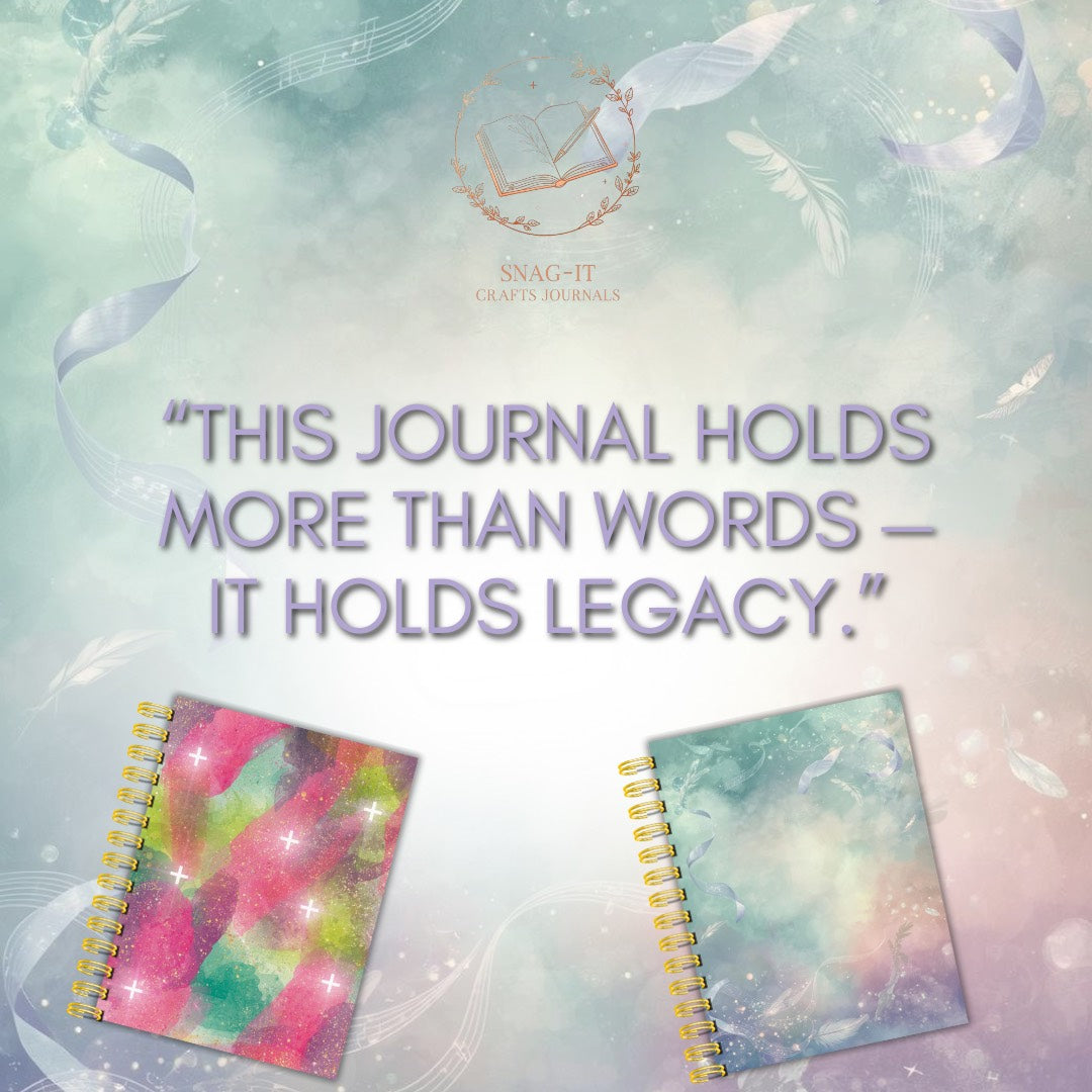 Beautifully designed spiral bound journal for notes, prayers, daily journaling