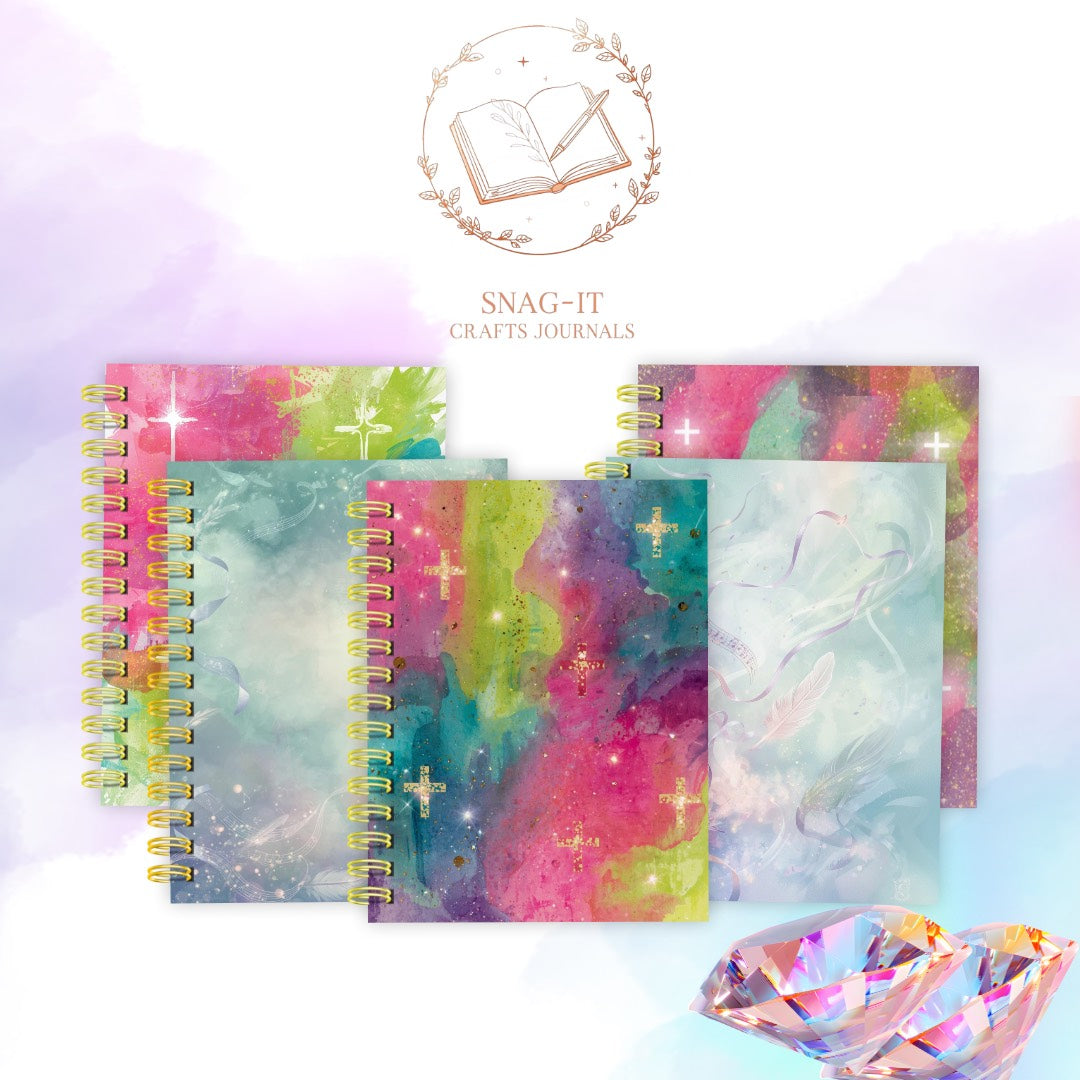 Beautifully designed spiral bound journal for notes, prayers, daily journaling